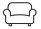 loungesoffa / soffa 